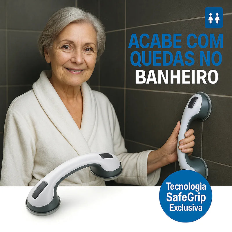 Barra de Apoio Portátil para Banheiro - SafeGrip - Mais segurança no seu banho