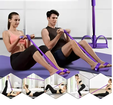 Elástico de Treino Caseiro - Alleamento - 250+ Variações de Treinos - Fácil de usar