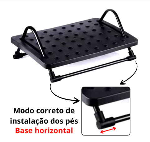 Apoio Ergonômico para Pés LiftEase - Mais conforto durante o trabalho.