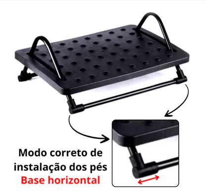 Apoio Ergonômico para Pés LiftEase - Mais conforto durante o trabalho.