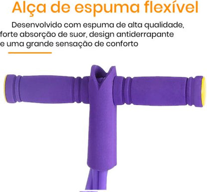 Elástico de Treino Caseiro - Alleamento - 250+ Variações de Treinos - Fácil de usar