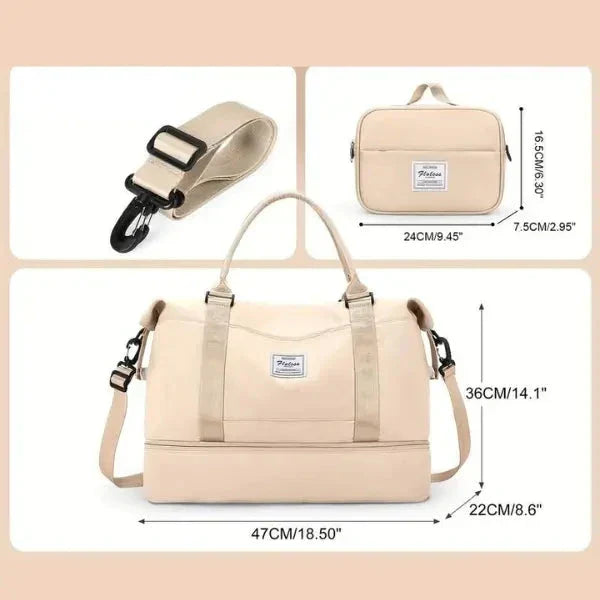 Bolsa-Mala Impermeável com Bolsos Multifuncionais -Estilo Urbano - Facilite suas viagens