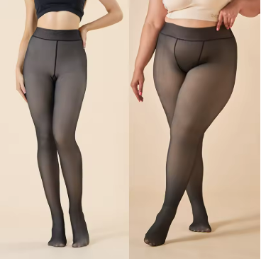 KIT MEIA CALÇA FORRADA TRANSLÚCIDA (COMPRE 1 LEVE 2) - Mantenha suas pernas quentes.