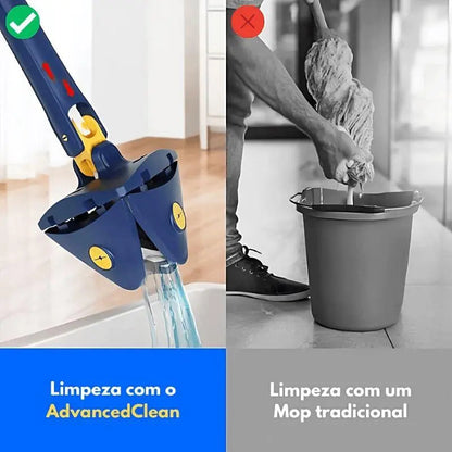 Mop de Limpeza Giratório  AdvancedClean - Facilita a sua vida. (+ Brinde)