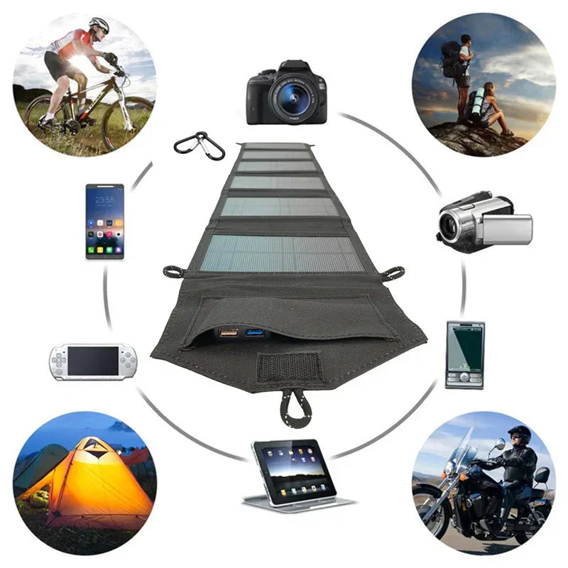 Placa Solar Portátil 500W - SolarFlex - Deixe sua vida mais simples!