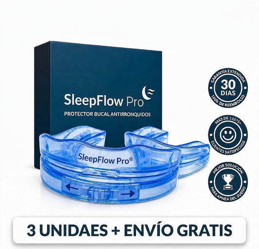 SleepFlow Pro — Protetor Antirronco Confortável para Noites Mais Tranquilas.